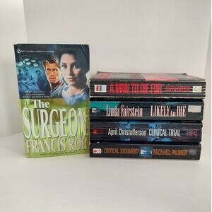 Mixed Authors Medical Crime Thriller Lot/5 Paperback Novels Suspense Drama